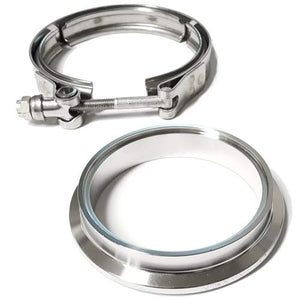 3" Stainless Downpipe Flange and Clamp Borg Warner EFR Turbos 6258, 6758, 7163, 7064, 7670 8374 9180