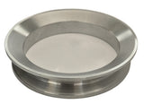 Standard 3" V-Band (3.75" Flange OD) to 4" Pipe - Machined Transition Piece (Stainless Steel)