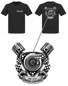 Garrett Motion CHECKERED FLAG Turbo Shirt - Black