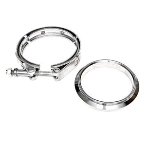 Stainless Manifold Flange and Clamp set (1 each) for Garrett Undivided V-band Entry Housing