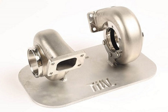 T3 Turbine Housing, Undivided, Stainless TiAL F3V P/N 006620, V-band outlet, GT35R/GTX35R, .63 A/R