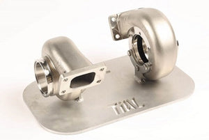 T3 Turbine Housing, Undivided, Stainless TiAL F3V P/N 006614, V-band outlet, GT30R/GTX30R, .63 A/R