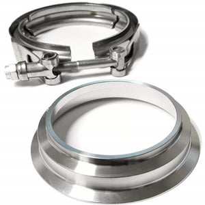 3" Stainless Downpipe 4.21 Marmon Flange/Clamp Borg Warner S SX SX-E Turbos S200 S300 S200SX S300SXE